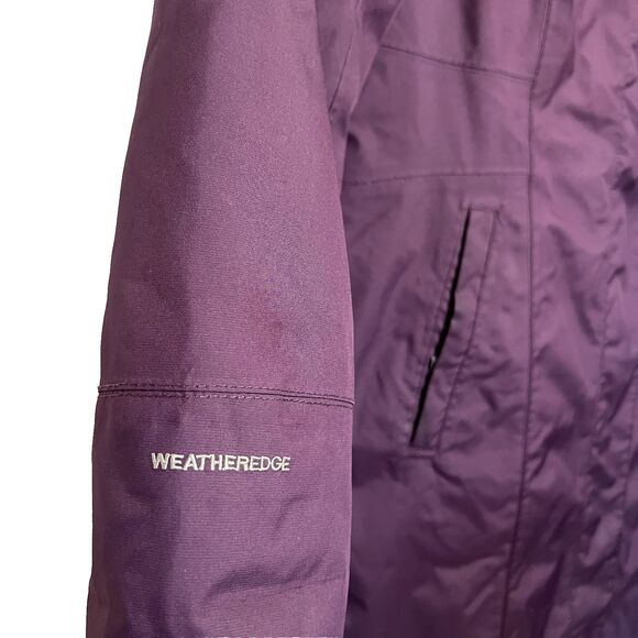 Eddie Bauer WeatherEdge Waterproof Quilt-Lined Interior Women's Size PM Purple - Picture 10 of 16